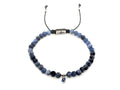 Hand Made Bracelet Evil Eye 925, Sodalite stone 4mm | Castello Jewels