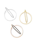 Hoop Silver earrings | Castello Jewels