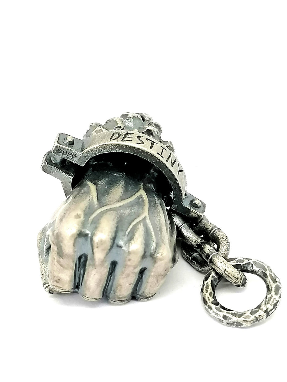 925 Sterling Silver retro Punch pendant — view 3 | Castello Jewels