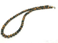 Hand Made Necklace, Tiger's Eye stone Polish of 6mm | Castello Jewels