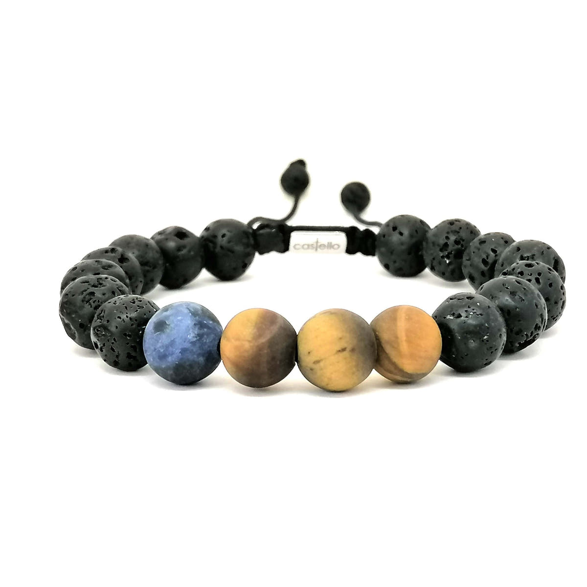 Lava Stone Everyday Bracelet, 10mm | Castello Jewels
