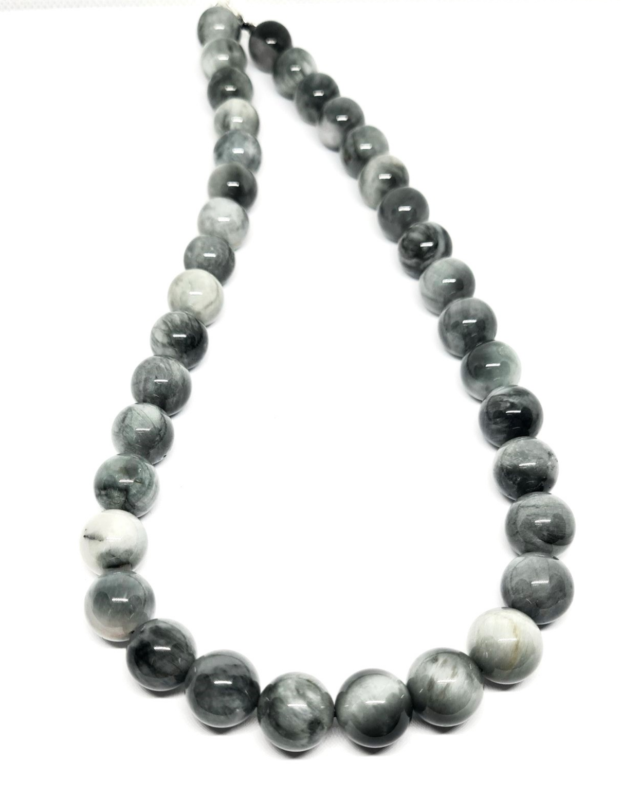 Hand Made Necklace, Eagle Eye stone 10mm | Castello Jewels