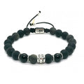 Knights Obsidian & Polished Onyx Men's Bracelet, 8mm | Castello Jewels