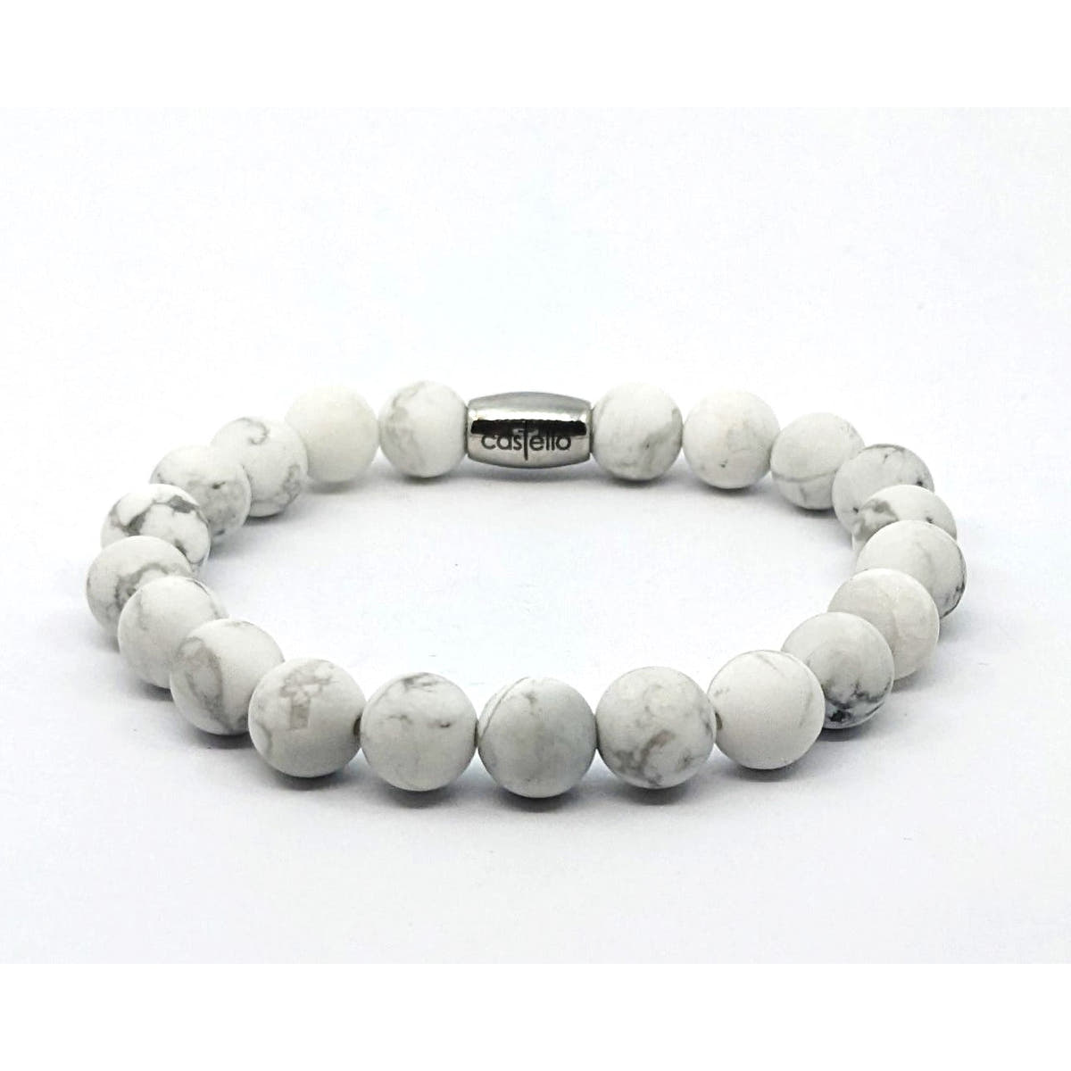 Howlite Boho Bracelet, 8mm | Castello Jewels