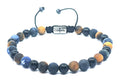 Hand Made Bracelet Sodalite, Onyx Polish, Tiger Eye Mat stone 6mm | Castello Jewels