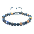 Sodalite, Onyx & Tiger's Eye Gemstone Bracelet, 6mm | Castello Jewels