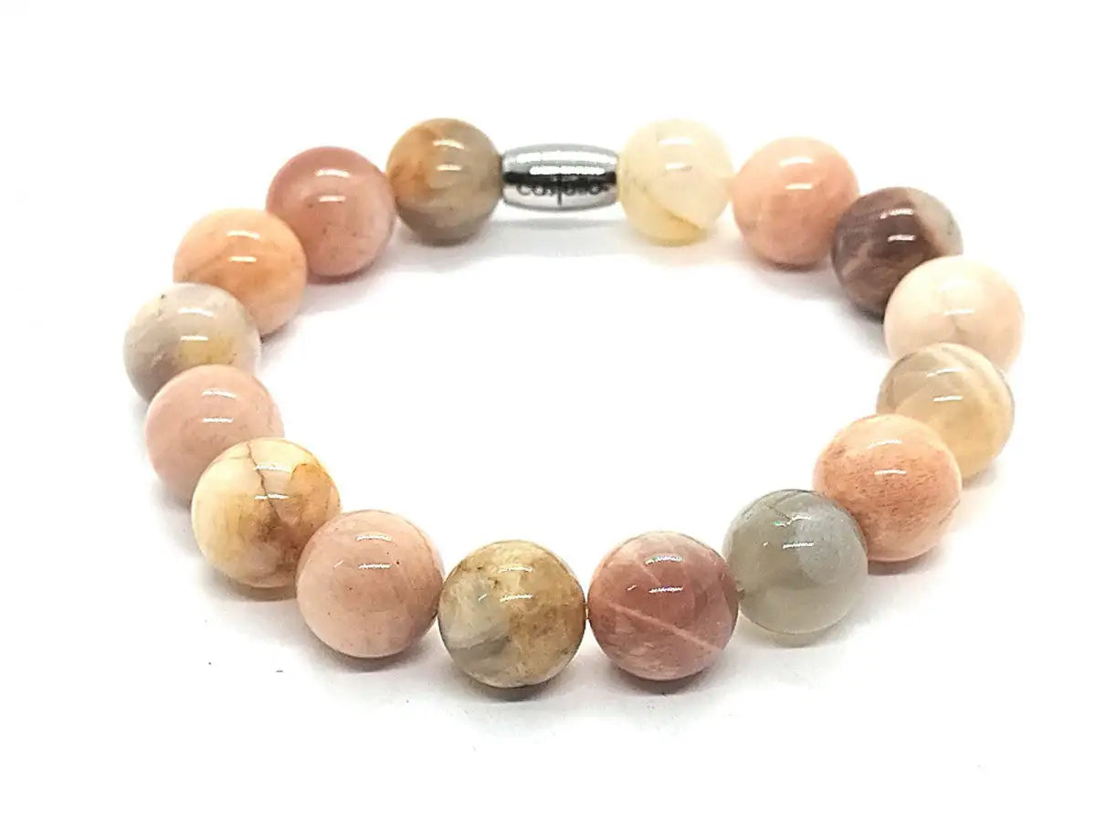 Hand Made Bracelet Sun Stone Beads 10mm | Castello Jewels