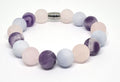 Hand Made Bracelet, Amethystos, Rose, Aqua Marine Stone 12BM | Castello Jewels