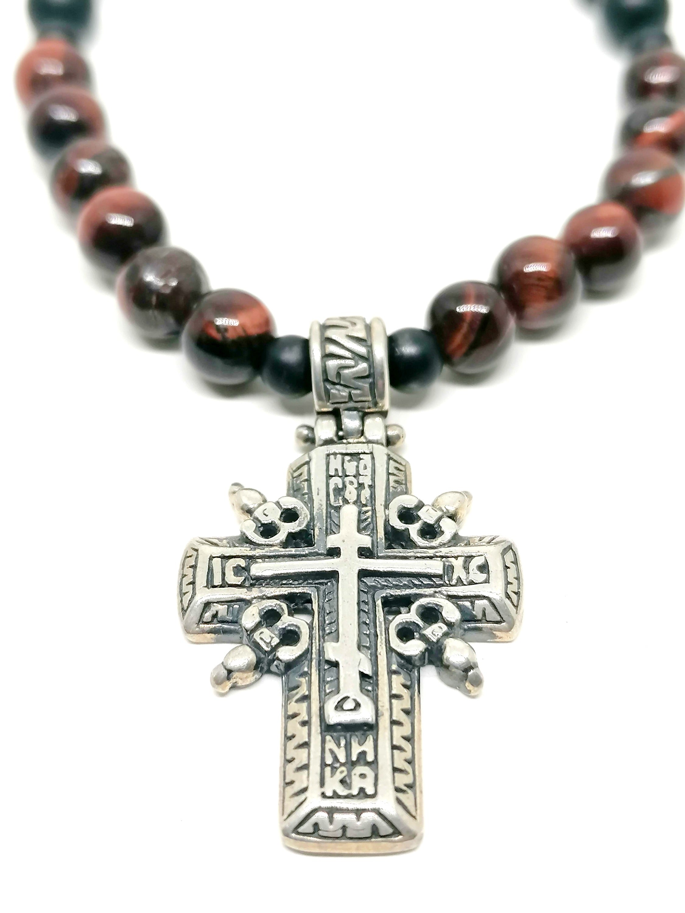 Necklace Cross, Silver 925 — view 2 | Castello Jewels