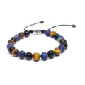 Sodalite, Onyx & Tiger's Eye Gemstone Bracelet, 8mm | Castello Jewels