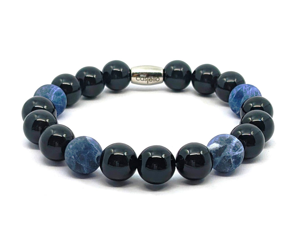 Bracelet Onyx, 10mm stone — view 2 | Castello Jewels