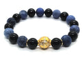 Bracelet Chic 925 Silver, Sodalite stone 10mm | Castello Jewels
