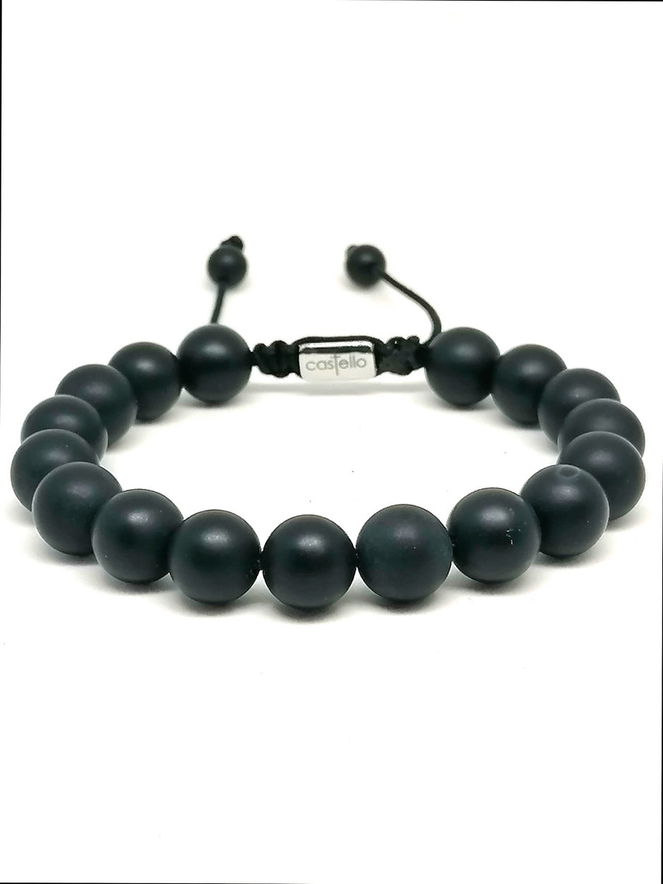 Bracelet Onyx, 10mm stone — view 2 | Castello Jewels