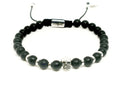 Bracelet 925 Silver, Onyx stone 6mm | Castello Jewels