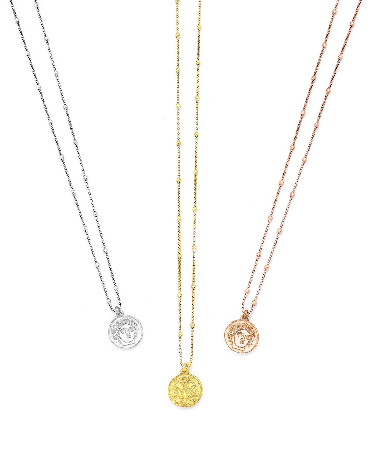 Ancient silver coin necklace | Castello Jewels