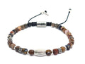 Hand Made Bracelet Silver 925 CHIC Petercite stone 4mm | Castello Jewels