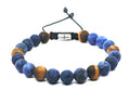 Gemstone Bracelet Sodalite, Tiger's eye stone 8mm | Castello Jewels