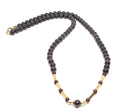 Hand Made Necklace Silver Gold Plated 925 Garnet Stone 6mm | Castello Jewels