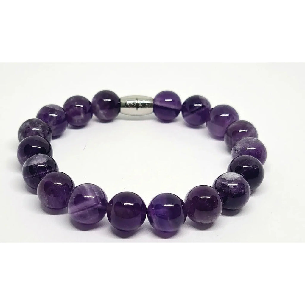 Amethyst Everyday Bracelet, 10mm, view 2 | Castello Jewels