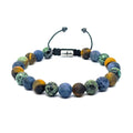 African Turquoise, Tiger's Eye & Sodalite Gemstone Bracelet, 8mm | Castello Jewels