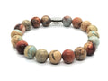 Hand Made Bracelet Jasper Turquoise, 10mm stone | Castello Jewels