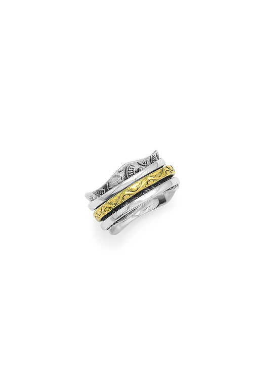 Boho Spiner Ring 925 sterling silver | Castello Jewels