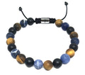 Hand Made Bracelet, Sodalite, Tiger's eye, Onyx stone 8mm | Castello Jewels