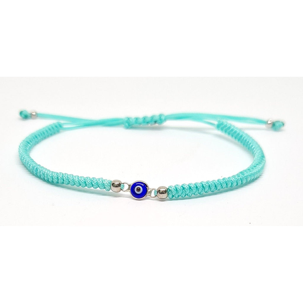 Evil Eye Cord Bracelet, Sterling Silver, Purple | Castello Jewels