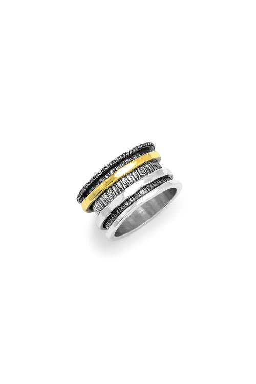 Boho Spiner Ring 925 sterling silver | Castello Jewels