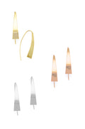 Minimal silver earrings | Castello Jewels