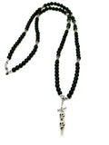 Necklace Skull, Silver 925, Onyx stone | Castello Jewels