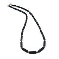Onyx & Hematite Necklace, Sterling Silver, 2mm | Castello Jewels