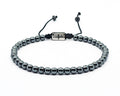Hand Made Bracelet, Hematite stone 4mm | Castello Jewels