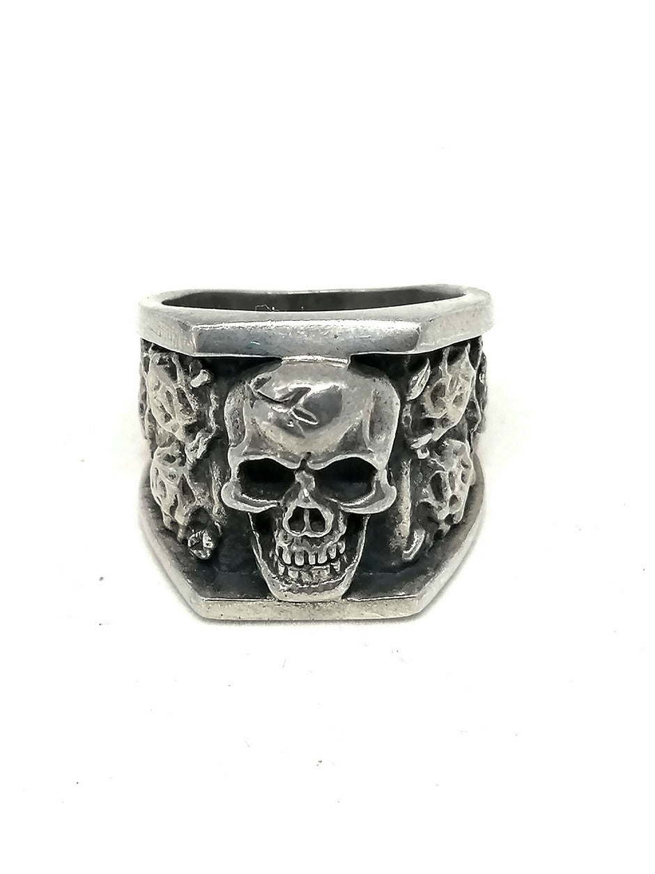 Mens Silver Ring Skull | Castello Jewels
