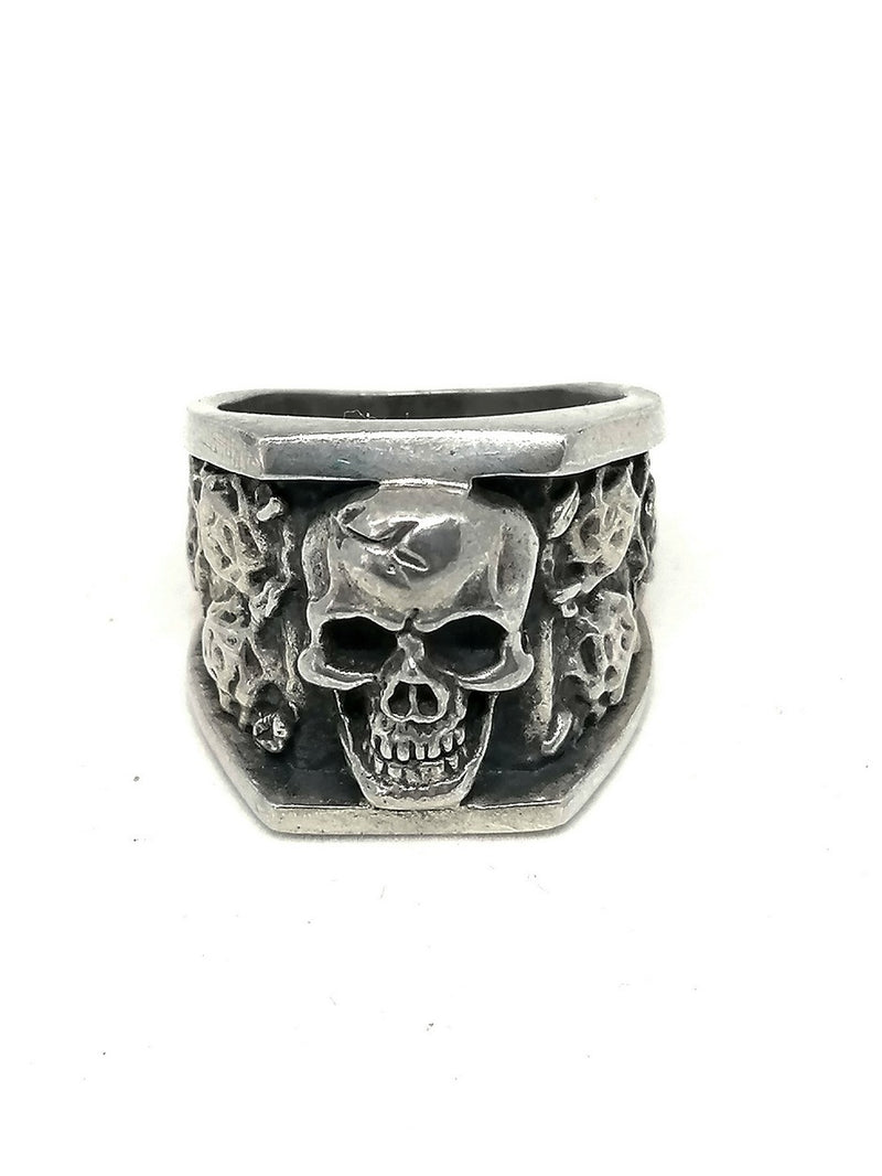 Mens Silver Ring Skull