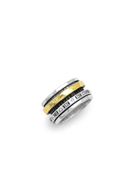 Boho Spiner Ring 925 sterling silver | Castello Jewels