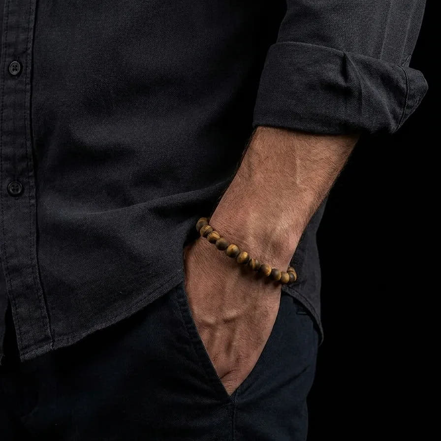 Matte Tiger's Eye Bracelet · 6mm
