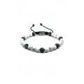 Howlite & African Turquoise Bracelet, Matte, 6mm | Castello Jewels