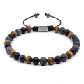 Tiger's Eye, Onyx & Sodalite Unisex Bracelet, 6mm | Castello Jewels