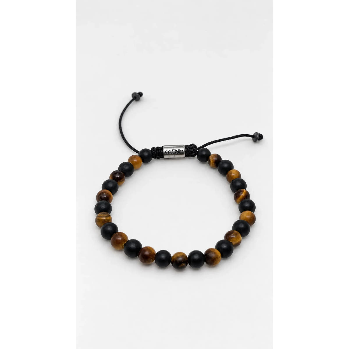 Onyx & Tiger's Eye Bracelet, 6mm | Castello Jewels