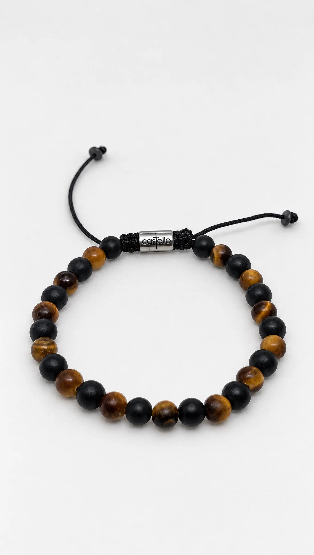 Onyx & Tiger's Eye Bracelet, 6mm | Castello Jewels
