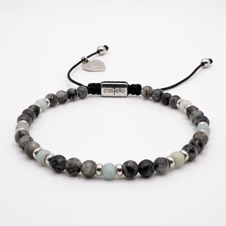 Classic Labradorite & Amazonite, Timeless Everyday Wear, 6mm | Castello Jewels
