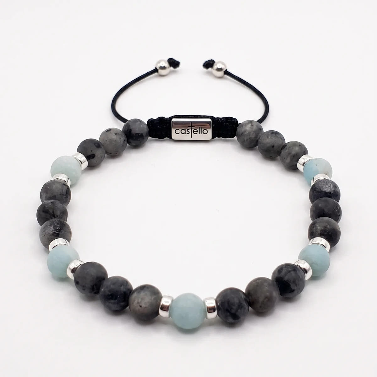 Classic Gold-Plated Labradorite & Amazonite — Timeless · 6mm