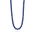Lapis Lazuli Necklace, Sterling Silver, 6mm | Castello Jewels