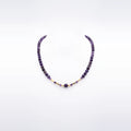 Amethyst Gold-Plated Necklace, Sterling Silver, 6mm | Castello Jewels