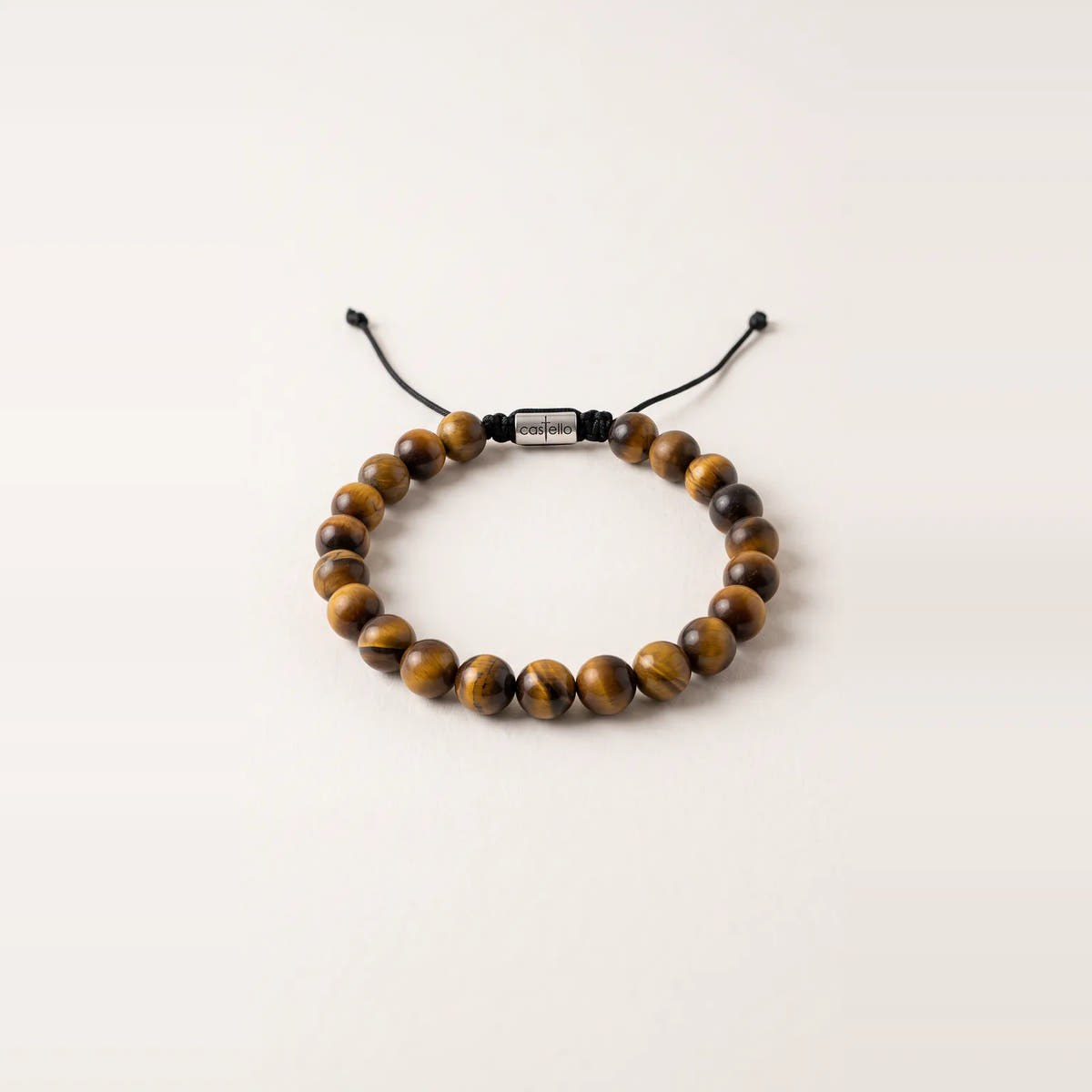 Polished Tiger's Eye Stacking Bracelet, 8mm | Castello Jewels