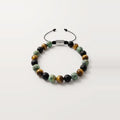 Tiger's Eye, Onyx & African Turquoise Beaded Bracelet, 8mm | Castello Jewels