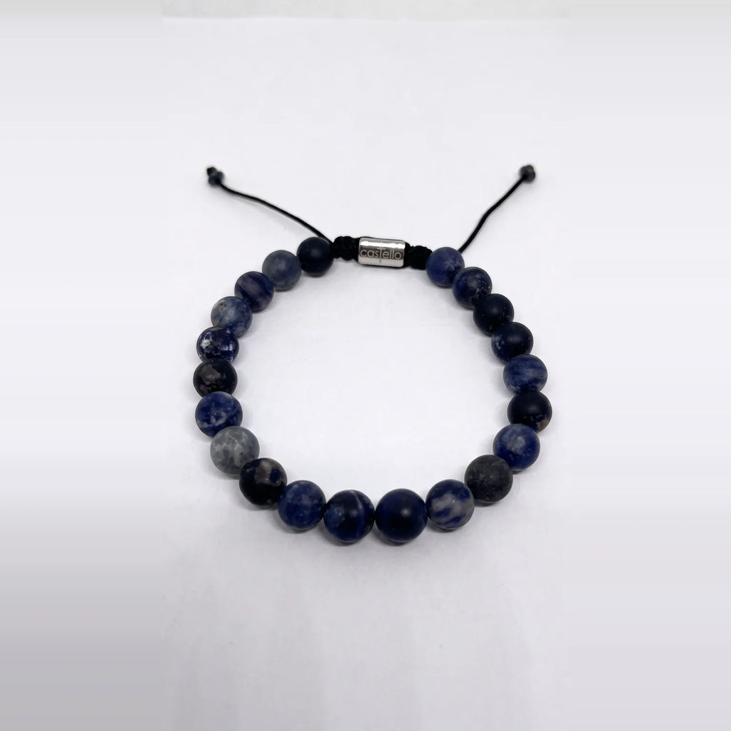 Sodalite Beaded Bracelet · 8mm