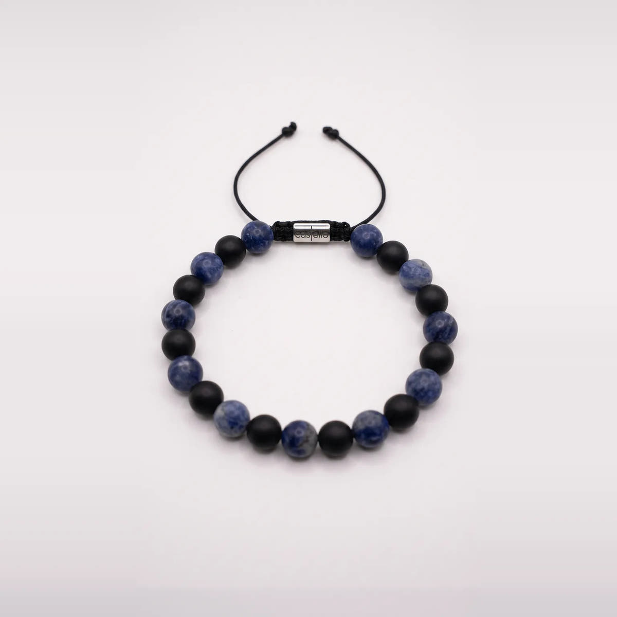 Sodalite & Onyx Men's Bracelet, 8mm | Castello Jewels