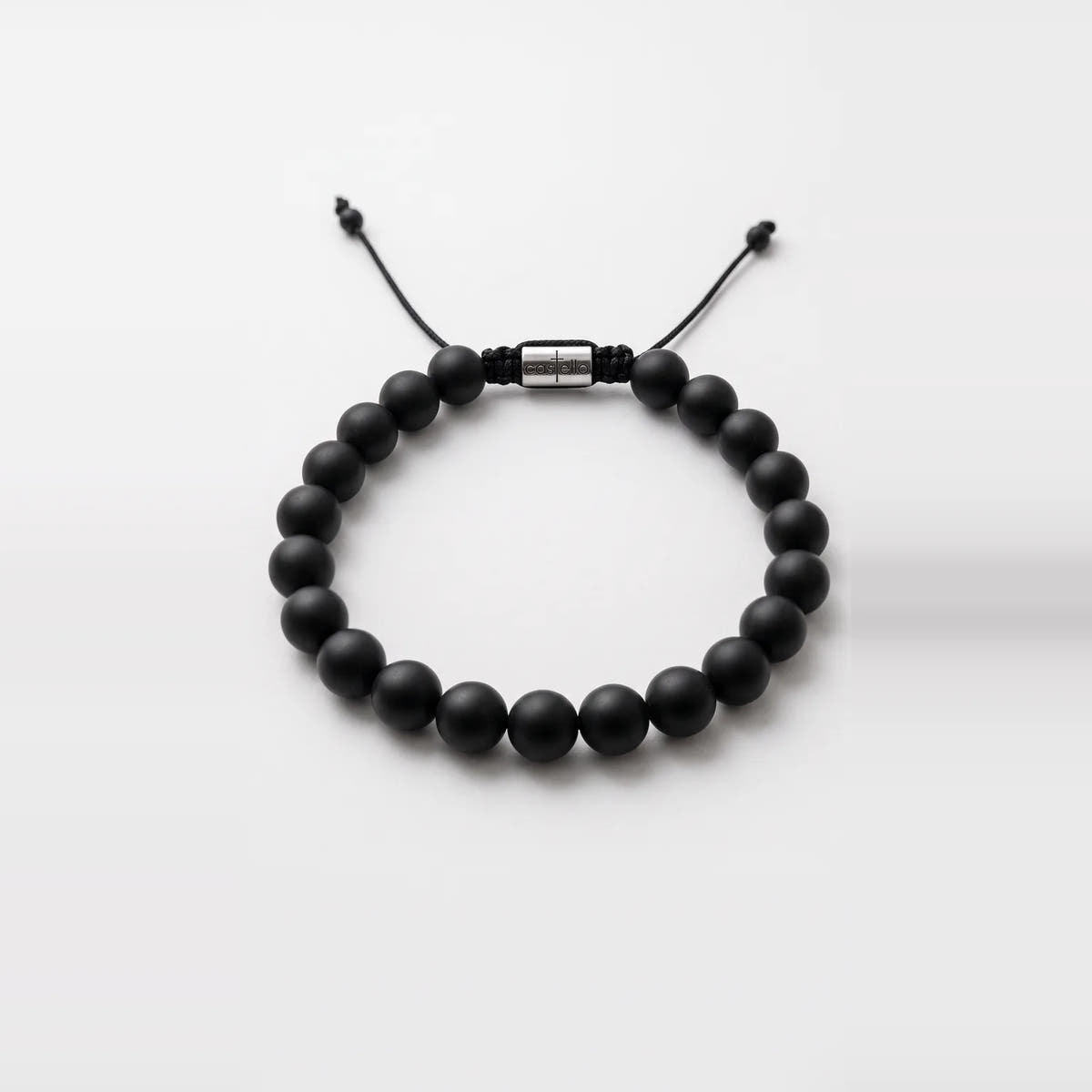Matte Onyx Unisex Bracelet, 8mm | Castello Jewels